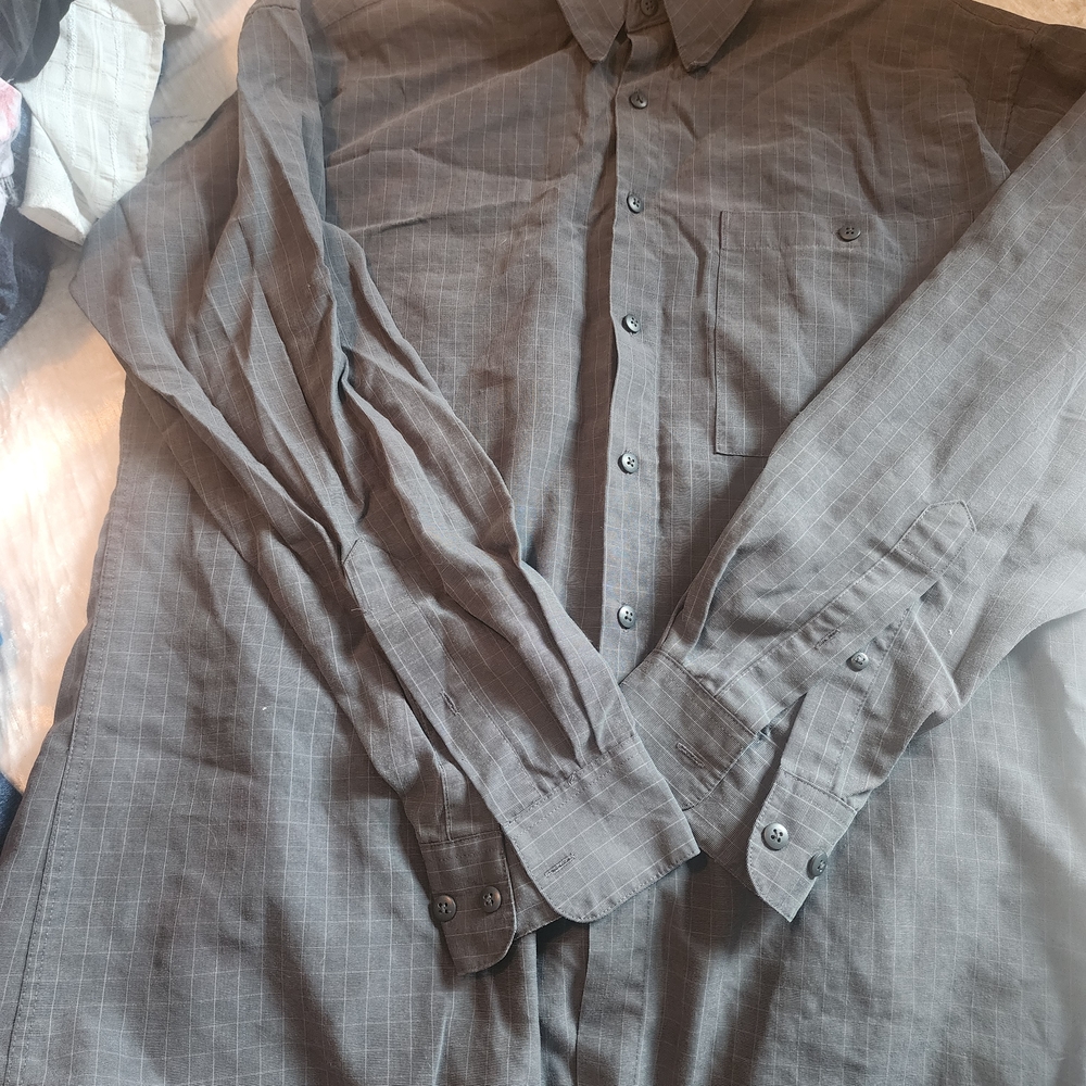 Pierre Cardin Charcoal Button Down Shirt